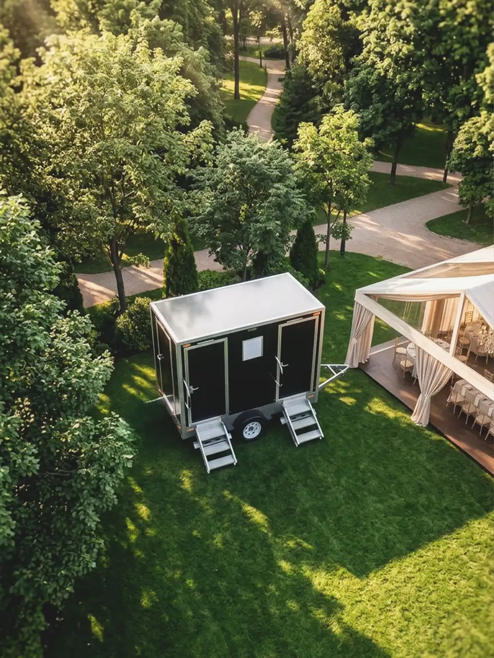 Restroom Trailer vs. Porta Potty for a Wedding